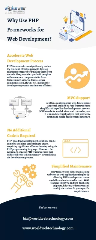 why use php frameworks for web development