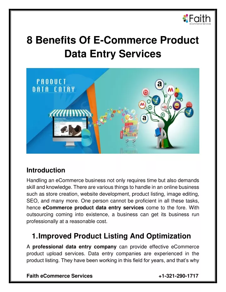 8 benefits of e commerce product data entry