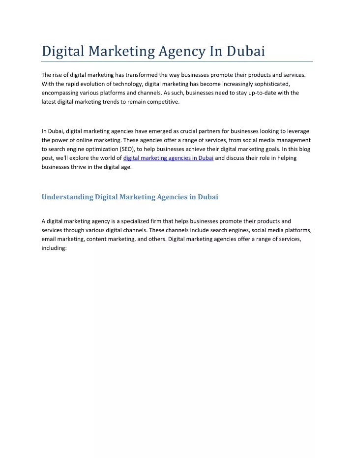 digital marketing agency in dubai