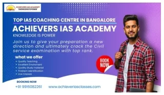 Top IAS Coaching Centre In Bangalore