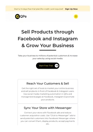 How to sell on Facebook and Instagram using QPe?