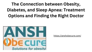 The Connection between Obesity, Diabetes, and Sleep Apnea Treatment Options and Finding the Right Doctor-19-04-23