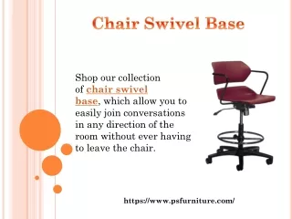 chair swivel base
