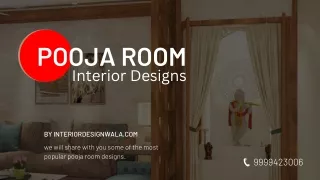 Pooja Room Interior Designs