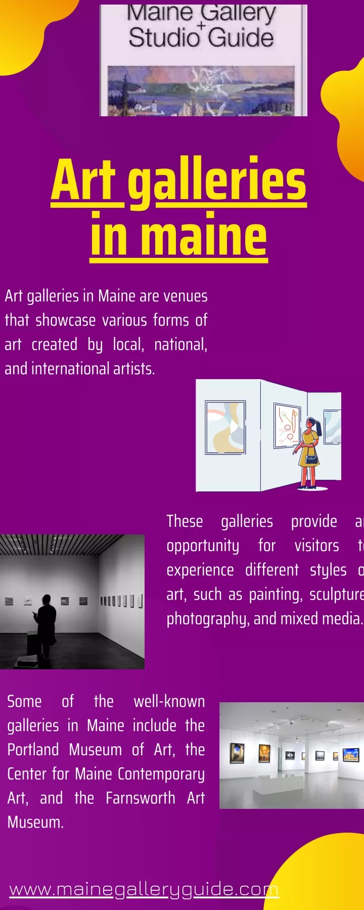 art galleries in maine