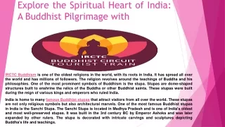 Explore the Spiritual Heart of India A Buddhist Pilgrimage with