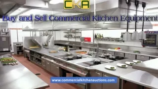 Buy and Sell Commercial Kitchen Equipment with Ease