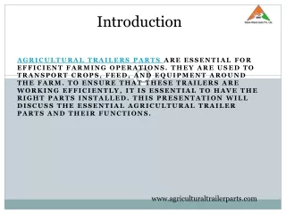The Importance of Agricultural Trailer Parts in Modern Farming