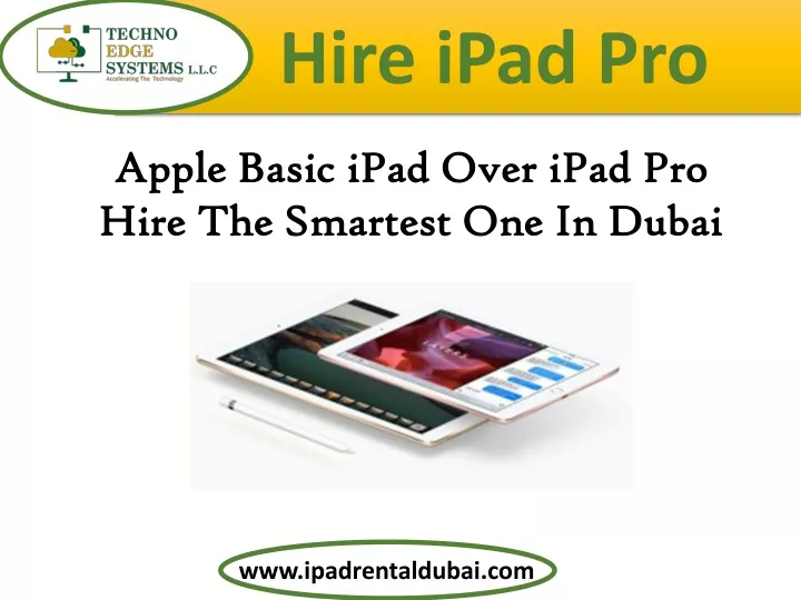 hire ipad pro