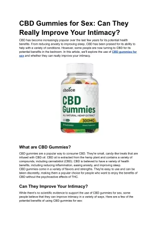 CBD Gummies for Sex_ Can They Really Improve Your Intimacy