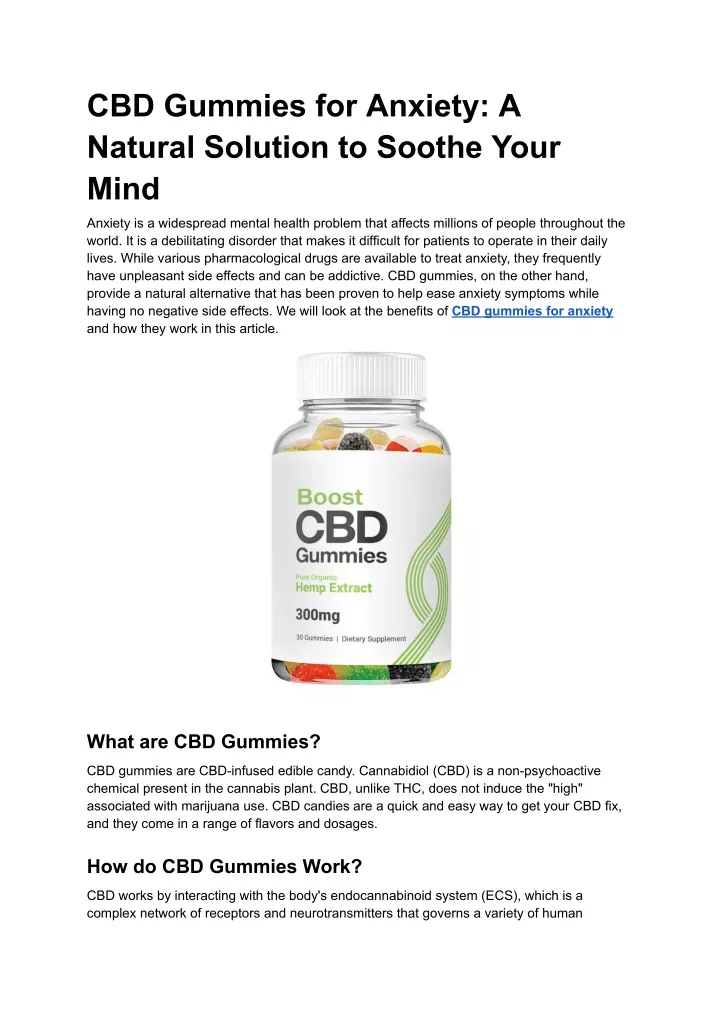 cbd for presentation anxiety