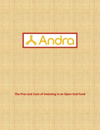 the pros and cons of investing in an open end fund