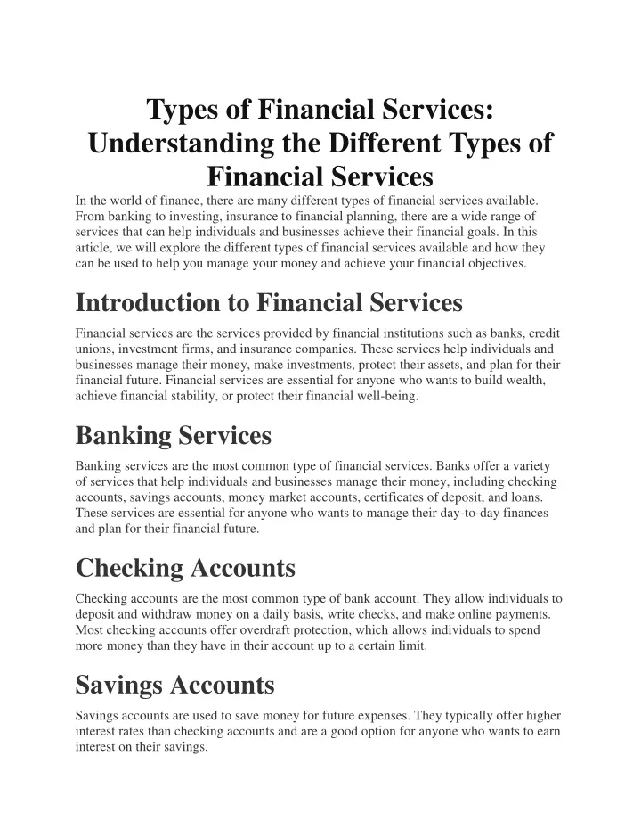 ppt-types-of-financial-services-powerpoint-presentation-free