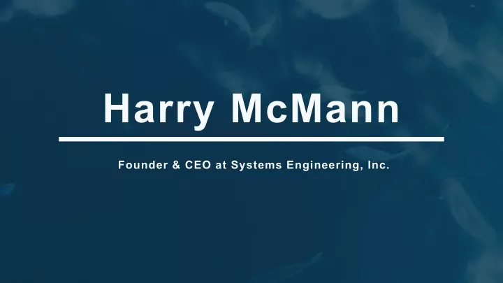 harry mcmann