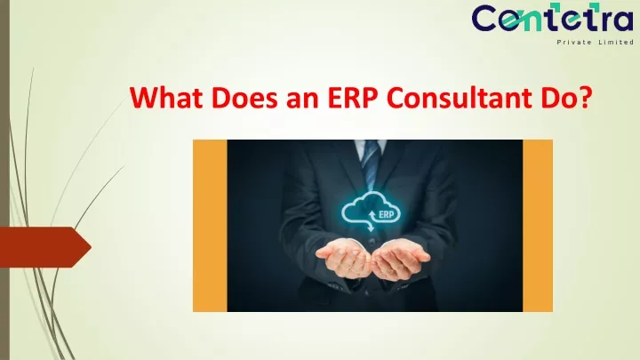 what does an erp consultant d o