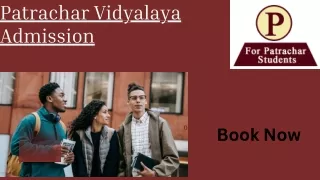 Patrachar Vidyalaya Admission - CBSE 10th - 12th