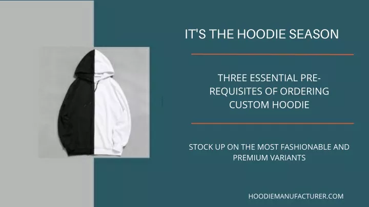 it s the hoodie season