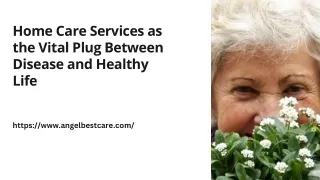Home Care Services as the Vital Plug Between Disease and Healthy Life