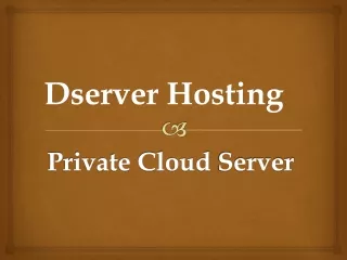 private cloud s erver