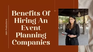 Benefits Of Hiring An Event Planning Companies