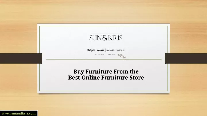 buy furniture from the best online furniture store