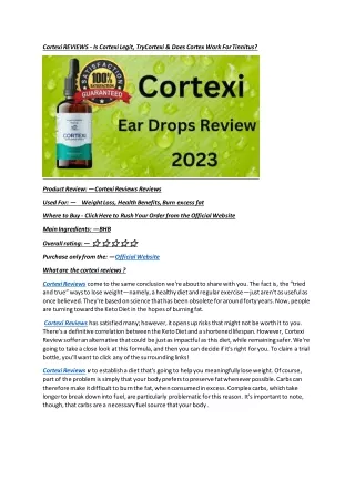 cortexi reviews is cortexi legit trycortexi does