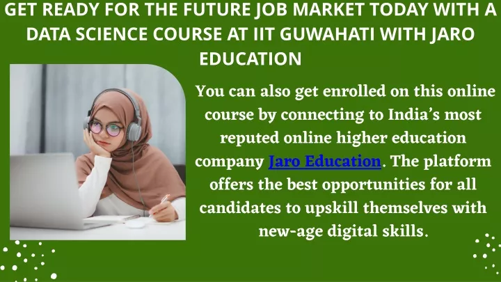 get ready for the future job market today with