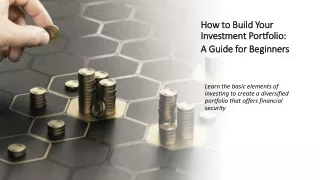 how to build your investment portfolio a guide