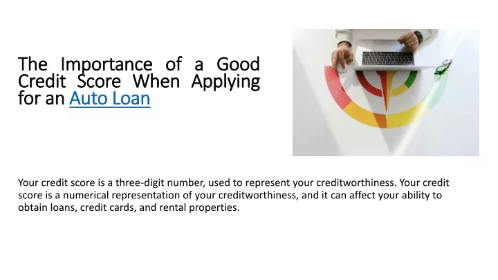 the importance of a good credit score when