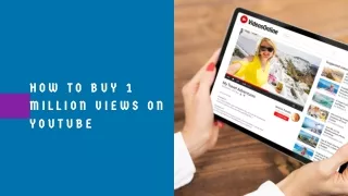 How to Buy 1 Million Views on YouTube