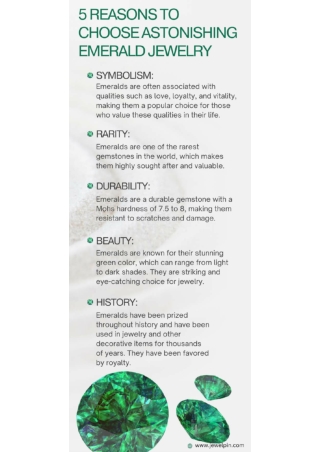 5 Reasons to Choose Astonishing Emerald Jewelry  -Jewelpin