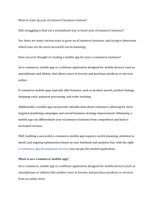 want to scale up your ecommerce business revenue