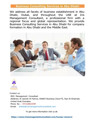 business consulting services in abu dhabi
