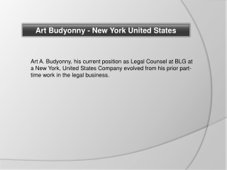 Art  Budyonny - New York United States