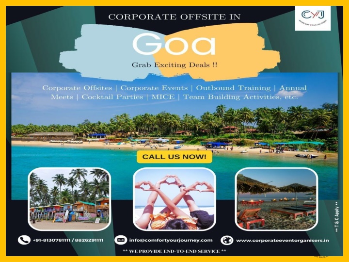 PPT - Amazing Corporate Offsite Venues in Goa PowerPoint Presentation ...