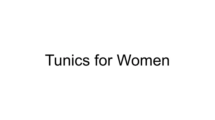 tunics for women