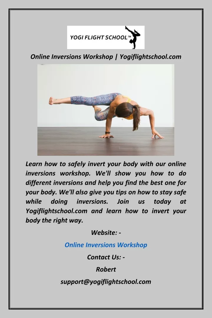 online inversions workshop yogiflightschool com