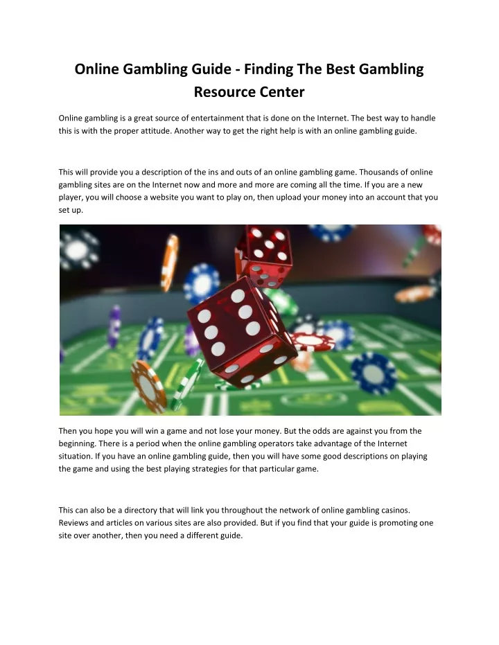 online gambling guide finding the best gambling