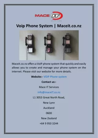 voip phone system maceit co nz