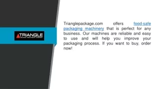 trianglepackage com offers food safe packaging