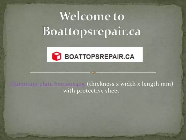 welcome to boattopsrepair ca