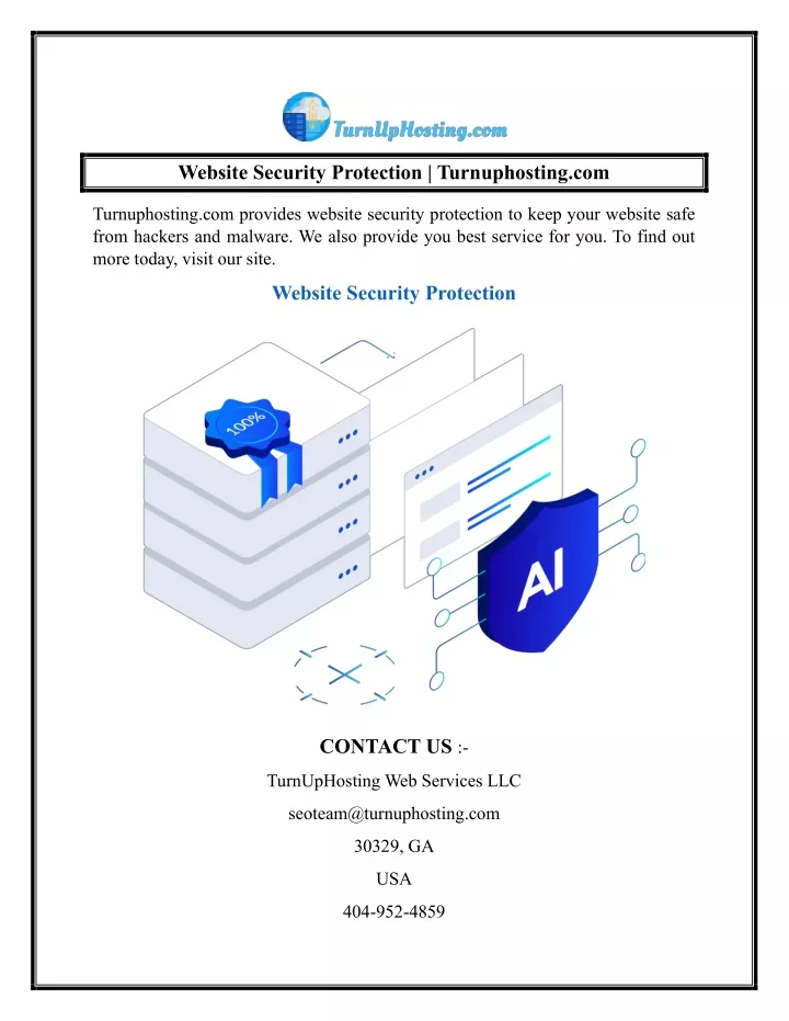 website security protection turnuphosting com