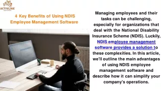 NDIS Employee Management Software