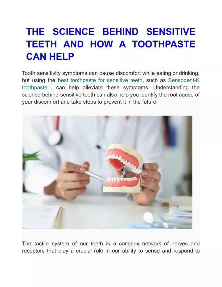 the science behind sensitive teeth