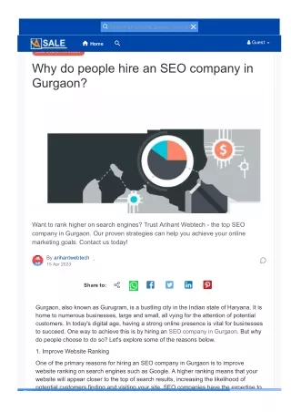 Why do people hire an SEO company in Gurgaon
