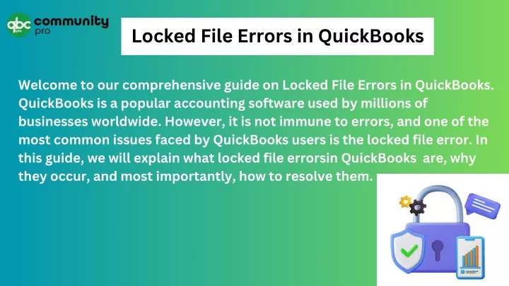 locked file errors in quickbooks