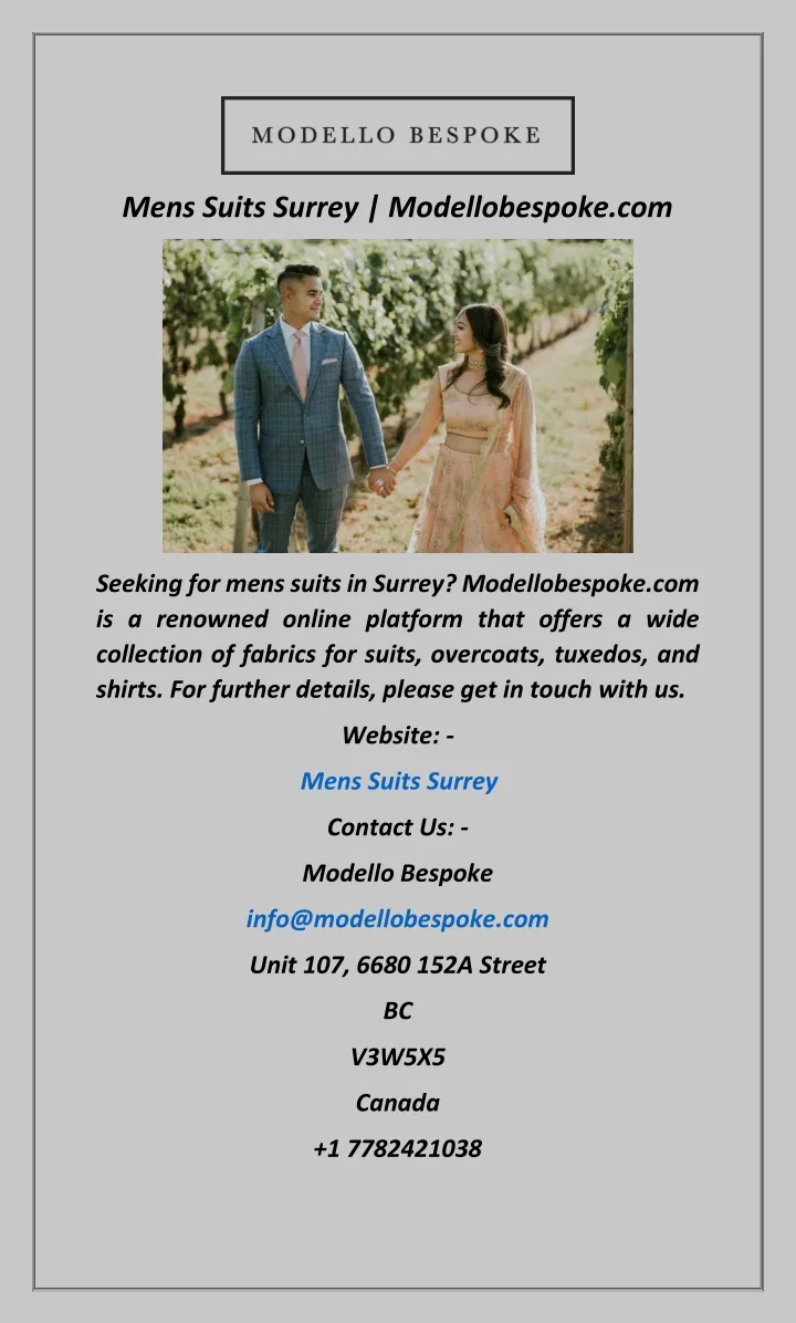 mens suits surrey modellobespoke com