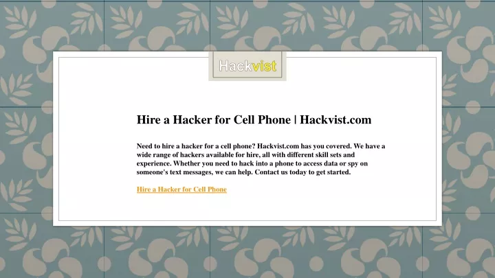 hire a hacker for cell phone hackvist com need