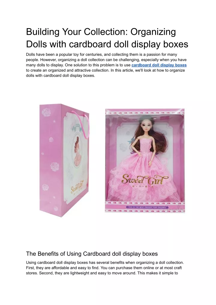 building your collection organizing dolls with