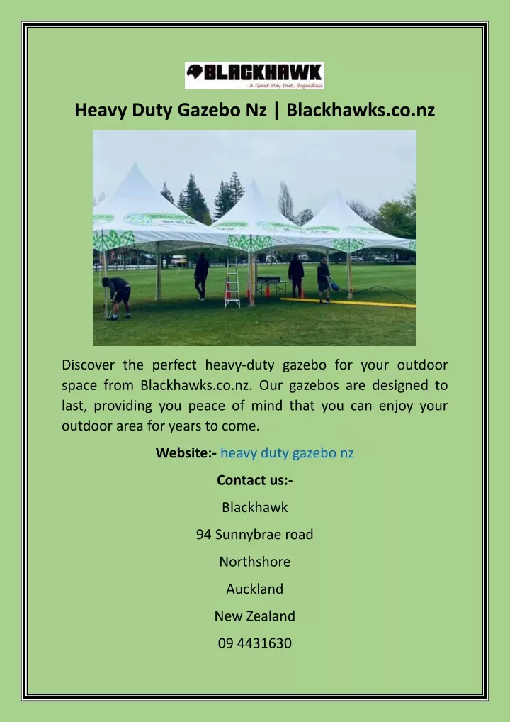 heavy duty gazebo nz blackhawks co nz